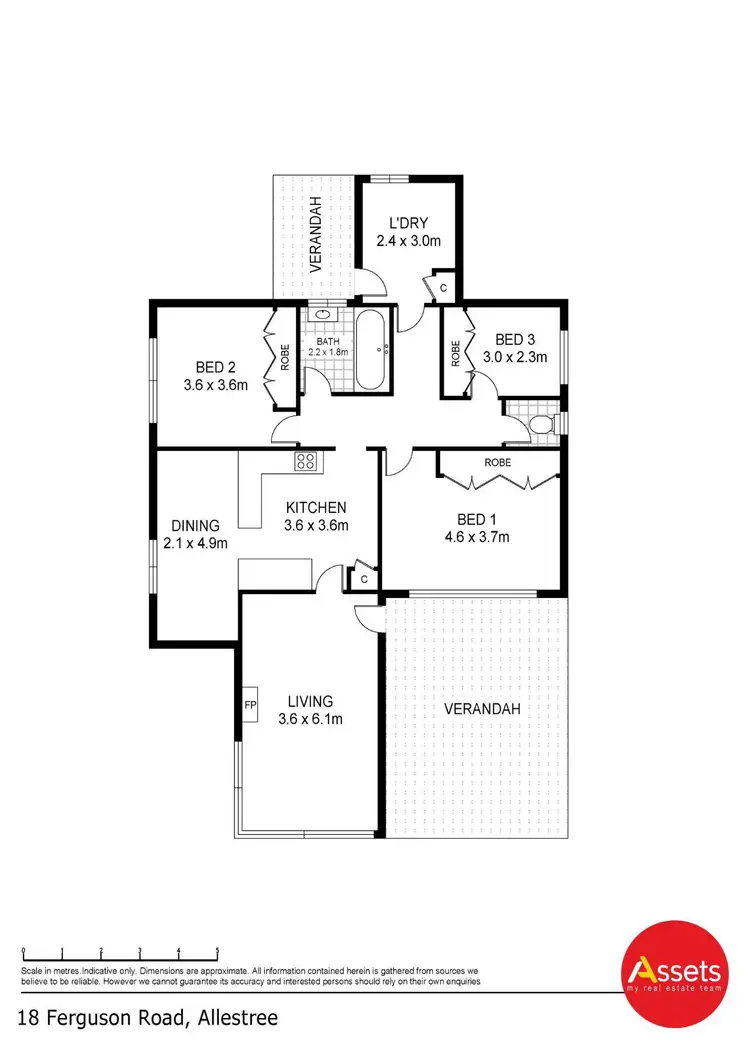 Floorplan of Homely house listing, 18 Fergusons Road, Allestree VIC 3305