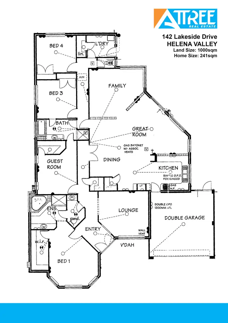 Floorplan of Homely house listing, 142 Lakeside Drive, Helena Valley WA 6056