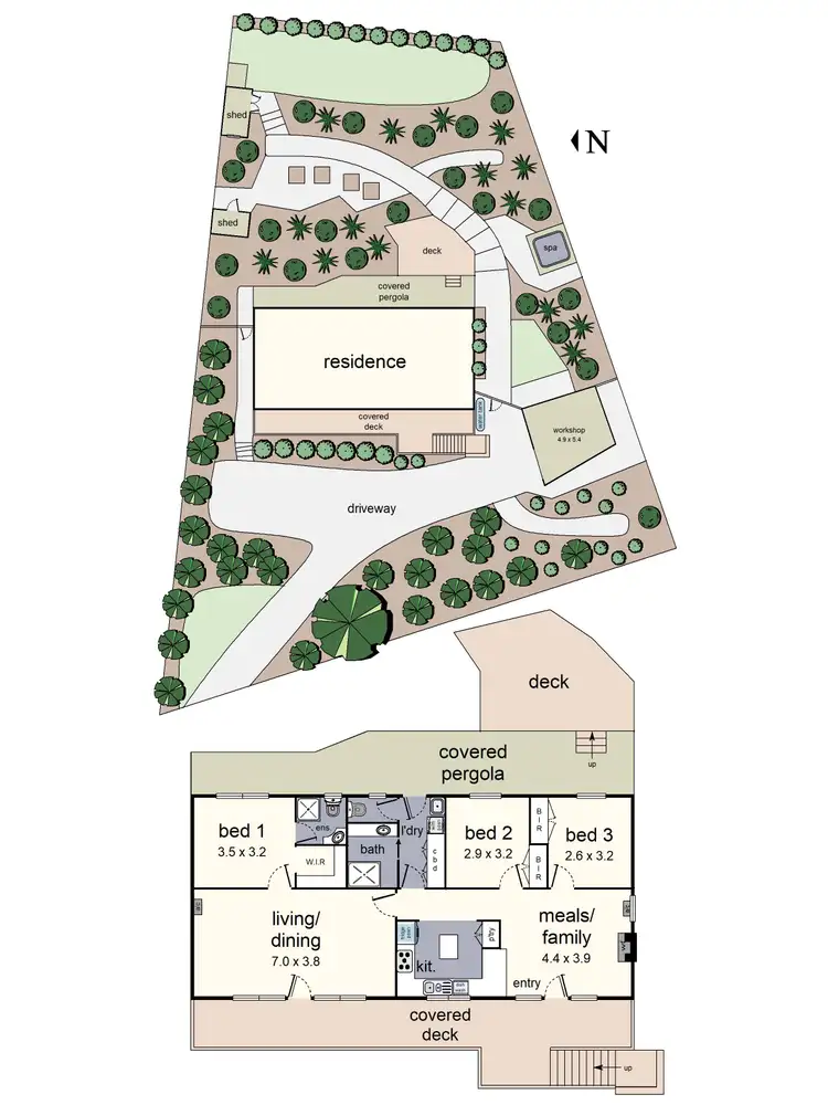 Floorplan of Homely house listing, 190 Quinn Crescent, Mount Evelyn VIC 3796