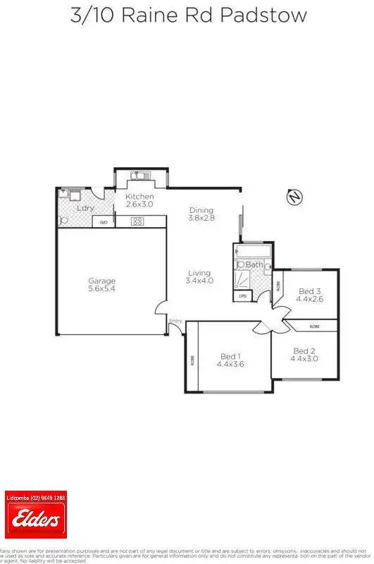 Floorplan of Homely apartment listing, 3/10 Raine Road, Padstow NSW 2211