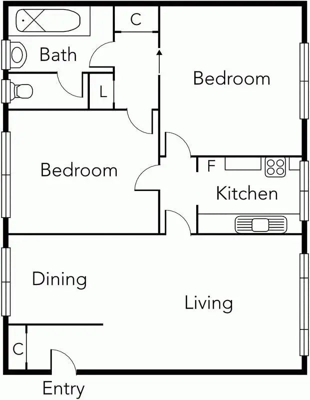 Floorplan of Homely apartment listing, 4/39-41 Abbott Street, Sandringham VIC 3191