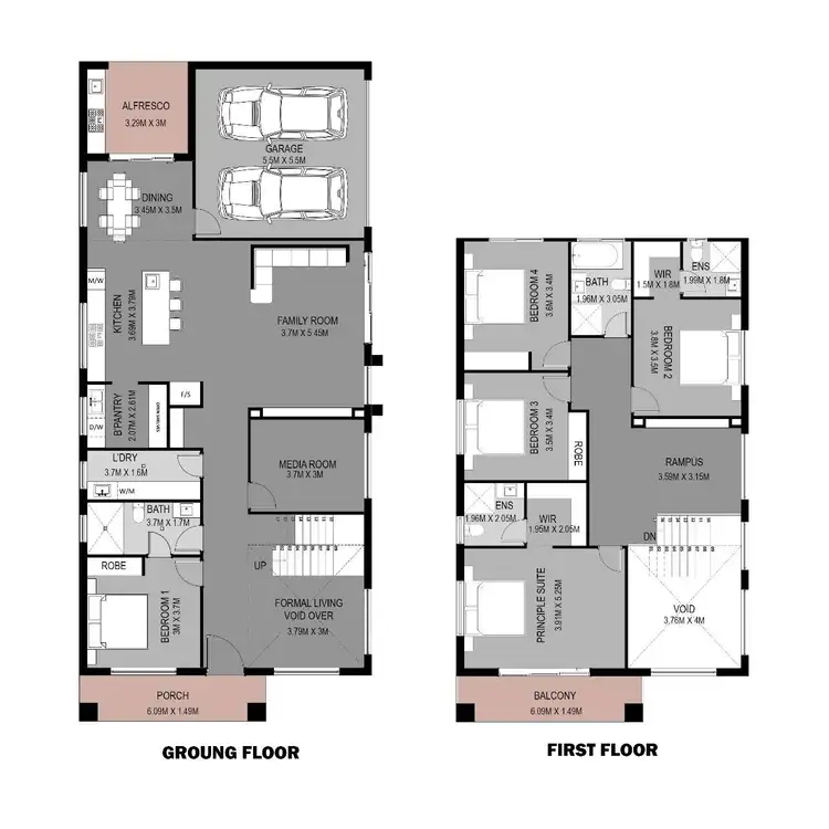 Floorplan of Homely house listing, 55 Feathertail Avenue, Marsden Park NSW 2765