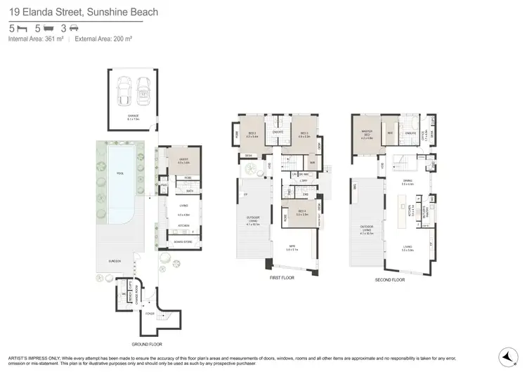 Floorplan of Homely house listing, 19 Elanda Street, Sunshine Beach QLD 4567