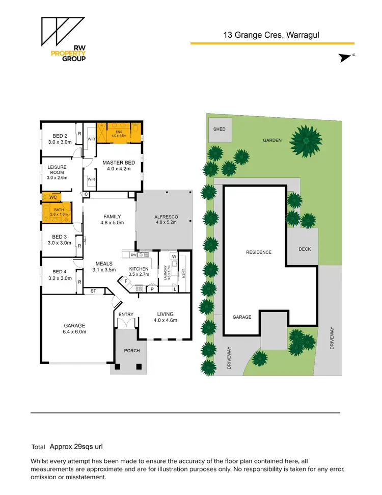 Floorplan of Homely house listing, 13 Grange Crescent, Warragul VIC 3820