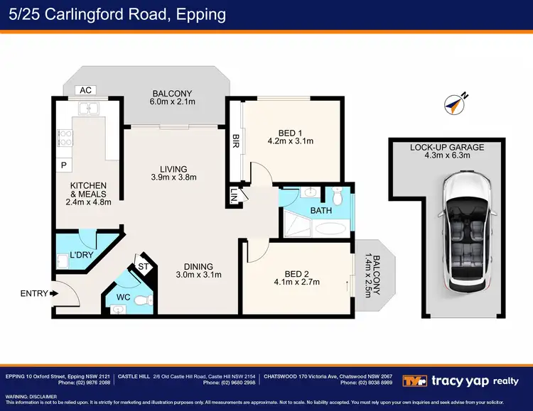 Floorplan of Homely apartment listing, 5/25 Carlingford Road, Epping NSW 2121