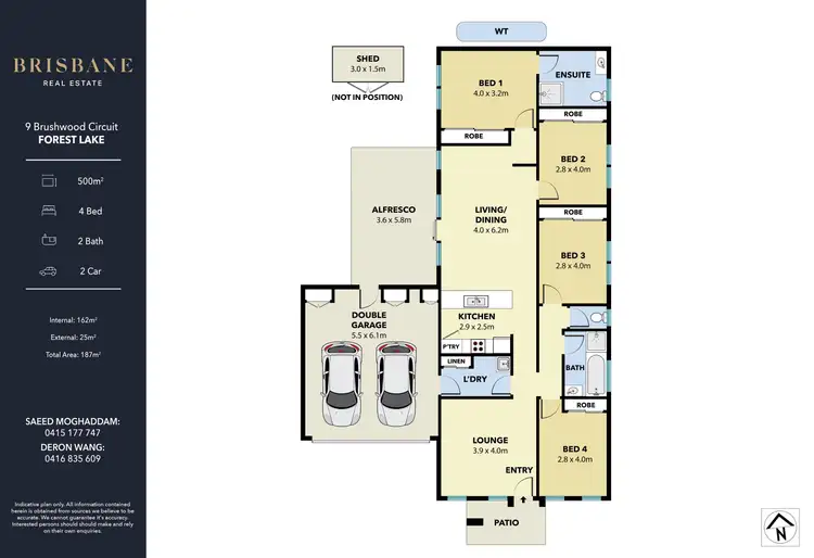 Floorplan of Homely house listing, 9 Brushwood Circuit, Forest Lake QLD 4078