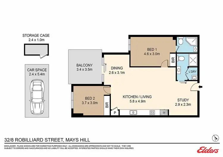 Floorplan of Homely apartment listing, 32/8-12 Robilliard Street, Mays Hill NSW 2145