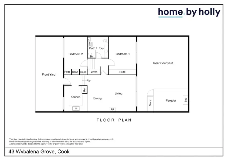 Floorplan of Homely house listing, 43 Wybalena Grove, Cook ACT 2614