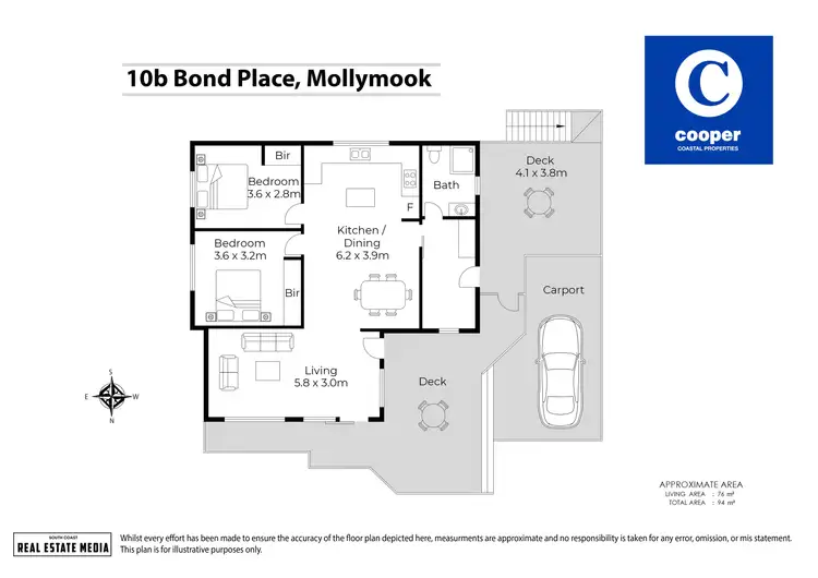Floorplan of Homely house listing, 10B Bond Place, Mollymook Beach NSW 2539
