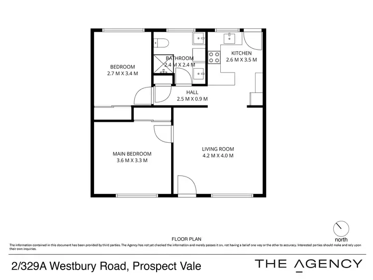 Floorplan of Homely unit listing, 2/329A Westbury Road, Prospect Vale TAS 7250