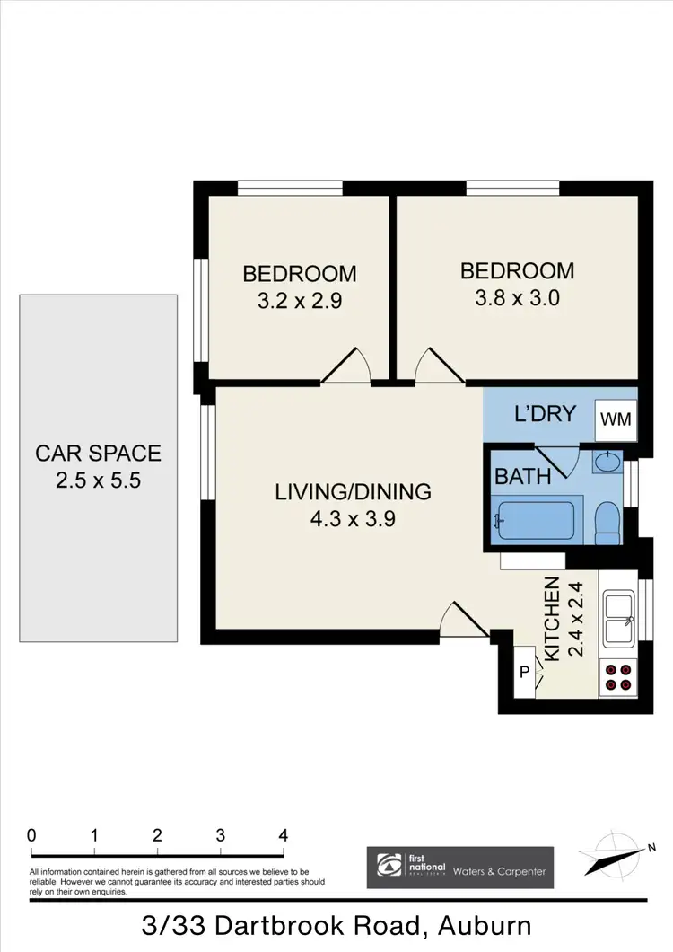 Floorplan of Homely unit listing, 3/33 Dartbrook Road, Auburn NSW 2144
