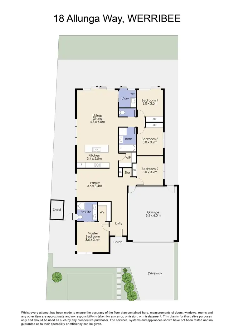 Floorplan of Homely house listing, 18 Allunga Way, Werribee VIC 3030