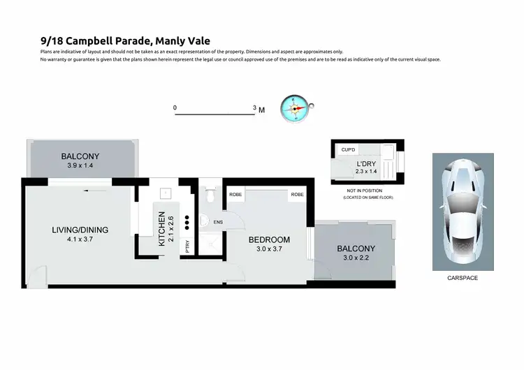 Floorplan of Homely apartment listing, 9/18 Campbell Parade, Manly Vale NSW 2093