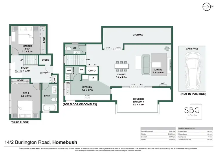 Floorplan of Homely apartment listing, 14/2 Burlington Road, Homebush NSW 2140
