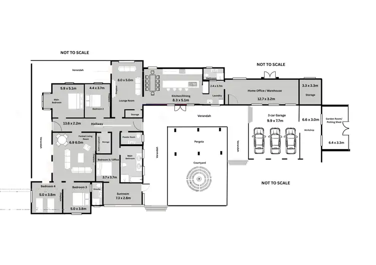 Floorplan of Homely rural property listing, 612 Finlays Lane, Muttama NSW 2722