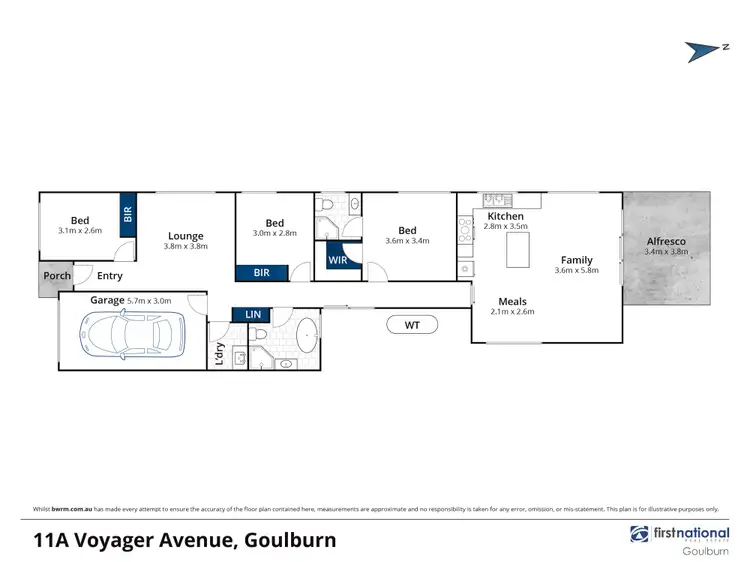 Floorplan of Homely house listing, 11a Voyager Avenue, Goulburn NSW 2580