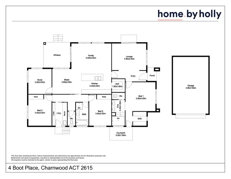 Floorplan of Homely house listing, 4 Boot Place, Charnwood ACT 2615