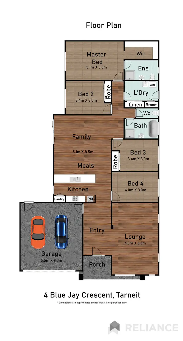 Floorplan of Homely house listing, 4 Blue Jay Crescent, Tarneit VIC 3029