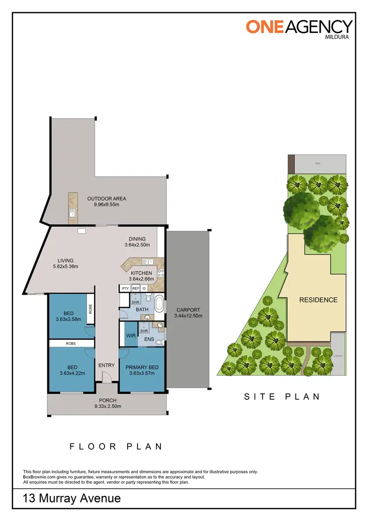 Floorplan of Homely house listing, 13 Murray Avenue, Mildura VIC 3500
