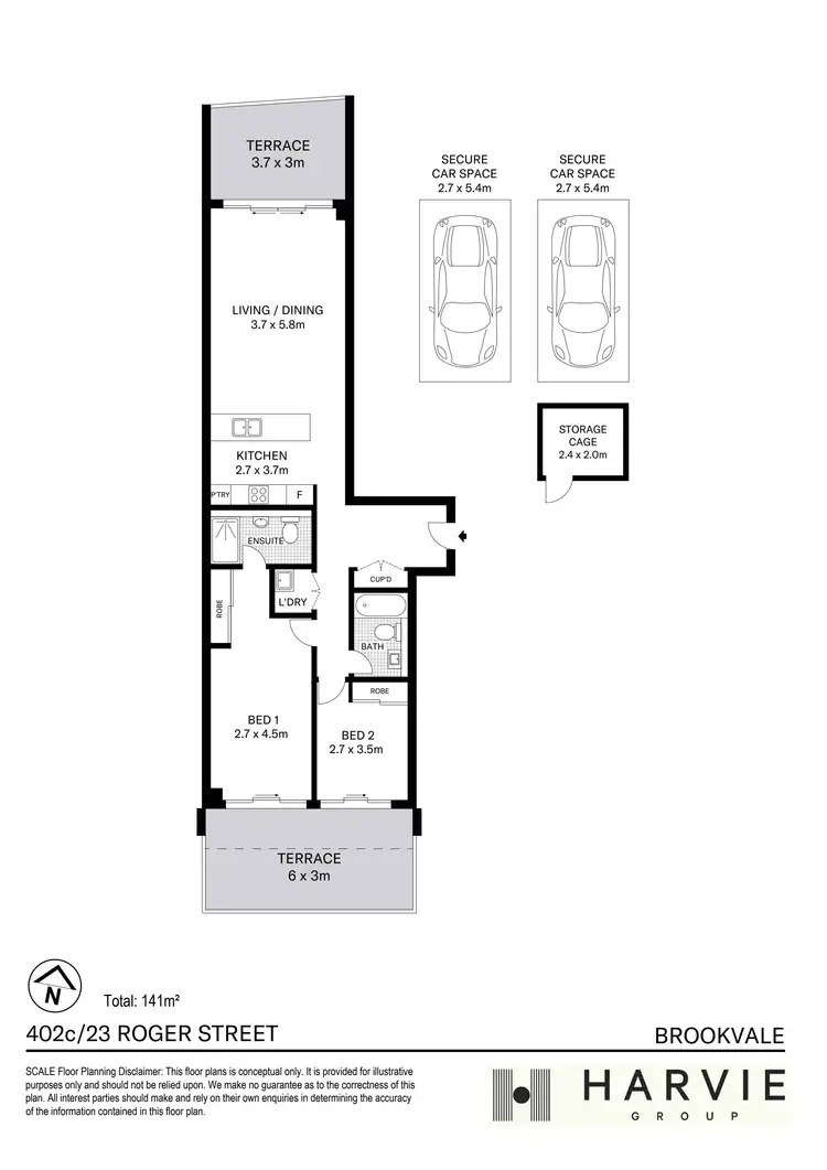 Floorplan of Homely apartment listing, 402C/23 Roger Street, Brookvale NSW 2100