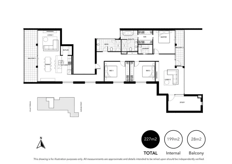 Floorplan of Homely apartment listing, 601/22 Colley Terrace, Glenelg SA 5045