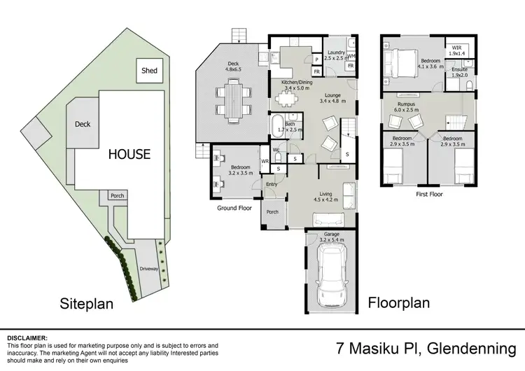 Floorplan of Homely house listing, 7 Masiku Place, Glendenning NSW 2761