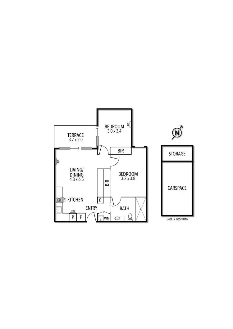 Floorplan of Homely apartment listing, 208/131 Acland Street, St Kilda VIC 3182