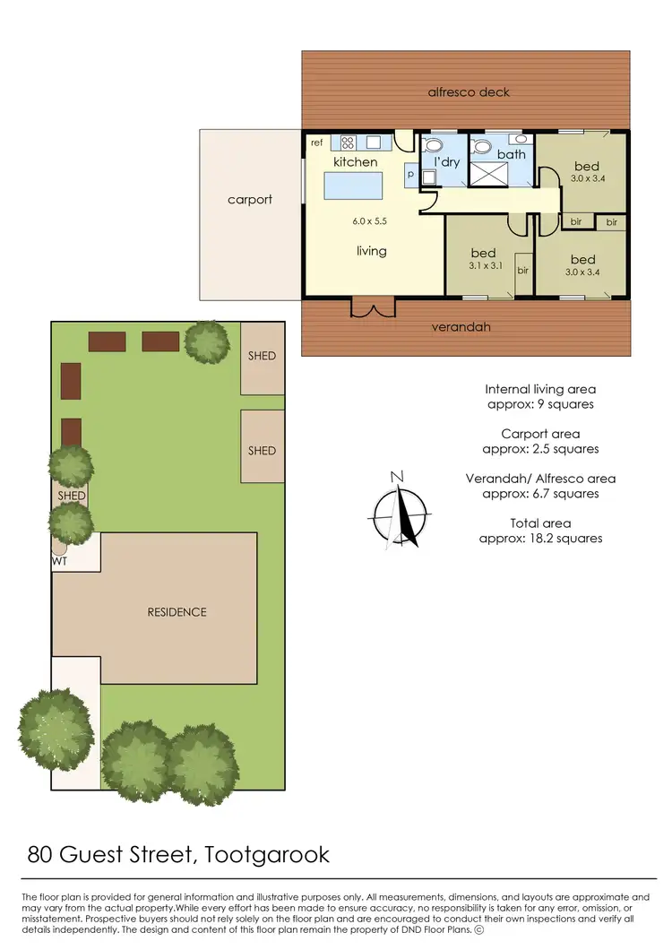 Floorplan of Homely house listing, 80 Guest Street, Tootgarook VIC 3941