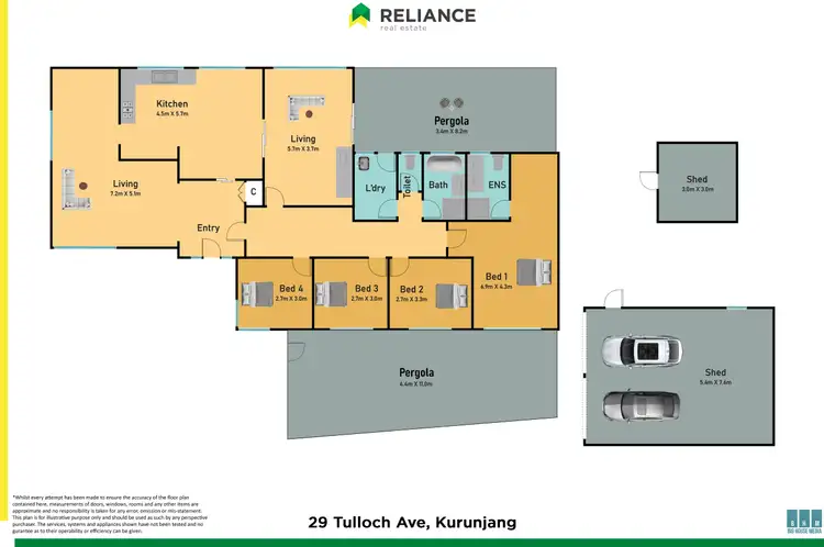Floorplan of Homely house listing, 29 Tulloch Avenue, Kurunjang VIC 3337
