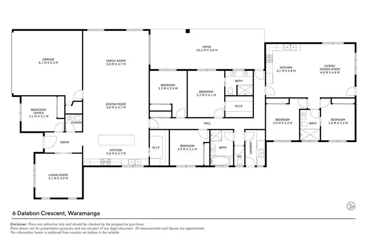 Floorplan of Homely house listing, 6 Dalabon Crescent, Waramanga ACT 2611