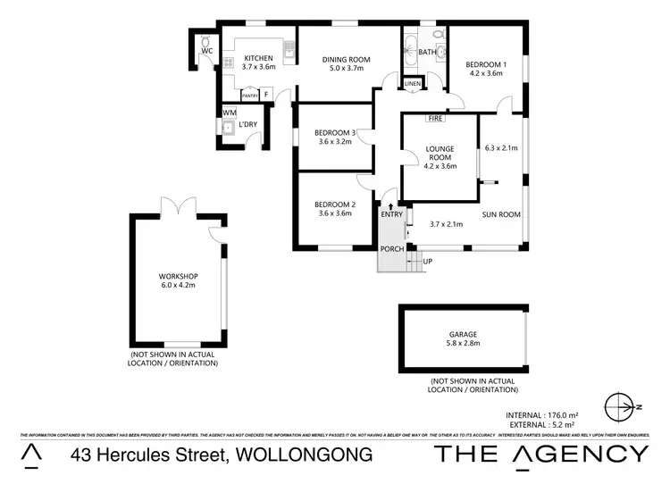 Floorplan of Homely house listing, 43 Hercules Street, Wollongong NSW 2500