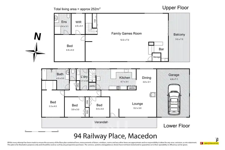 Floorplan of Homely house listing, 94 Railway Place, Macedon VIC 3440