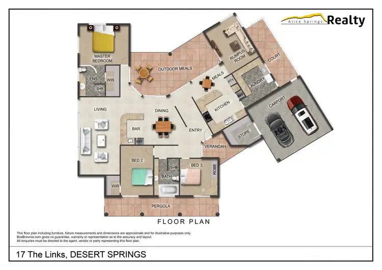 Floorplan of Homely house listing, 17 The Links, Desert Springs NT 870