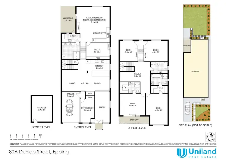 Floorplan of Homely semi-detached listing, 80A Dunlop Street, Epping NSW 2121