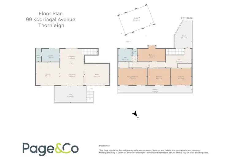 Floorplan of Homely house listing, 99 Kooringal Avenue, Thornleigh NSW 2120