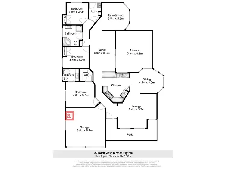 Floorplan of Homely house listing, 22 Northview Terrace, Figtree NSW 2525
