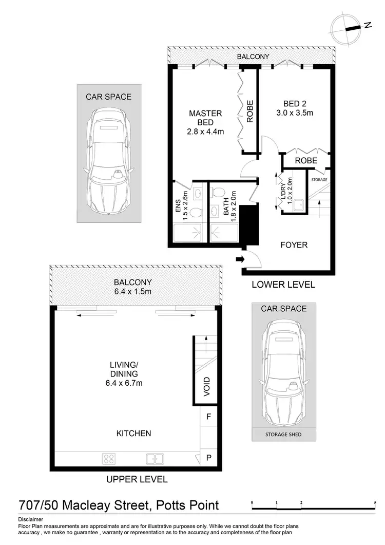 Floorplan of Homely apartment listing, 707/50 Macleay Street, Potts Point NSW 2011