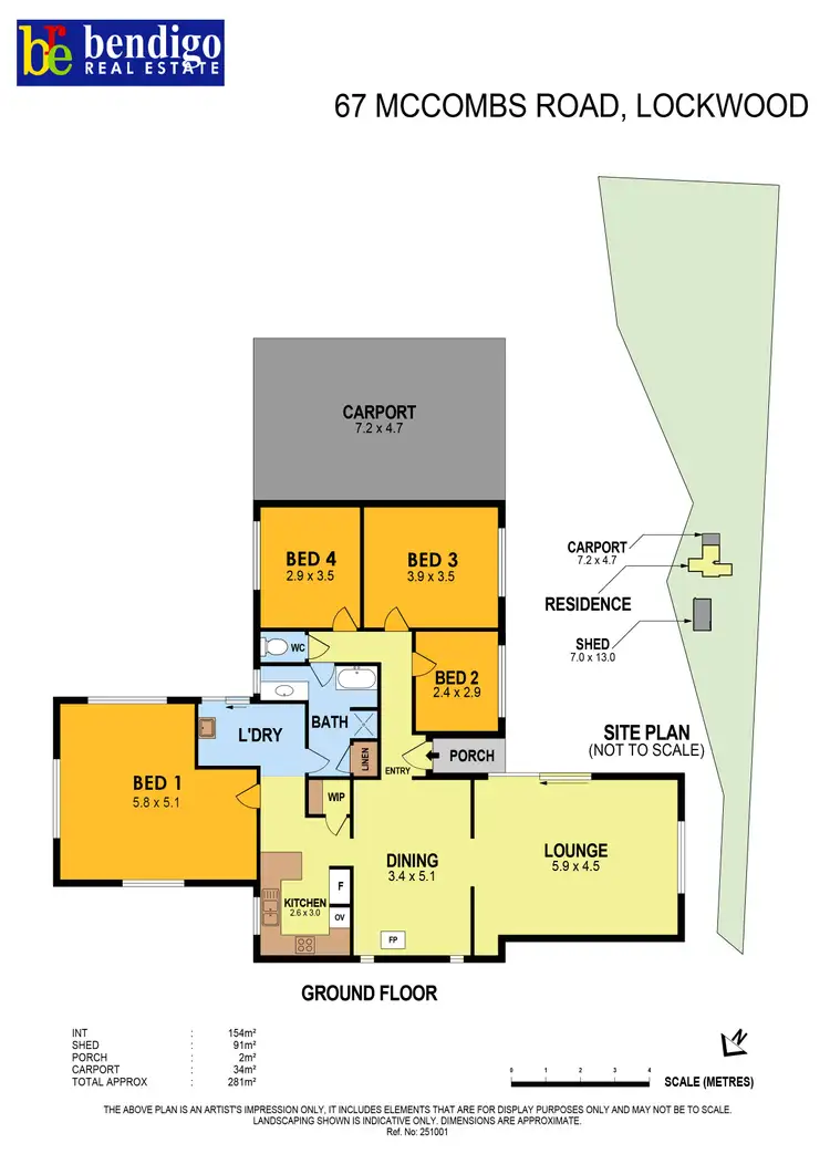 Floorplan of Homely house listing, 67 Mccombs Road, Lockwood VIC 3551
