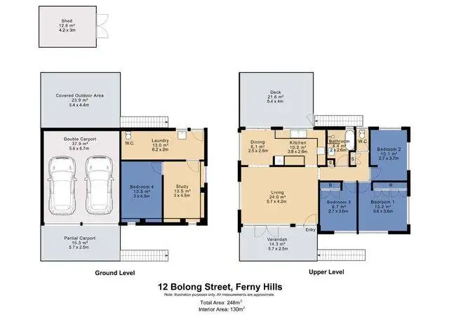 Floorplan of Homely house listing, 12 Bolong Crescent, Ferny Hills QLD 4055
