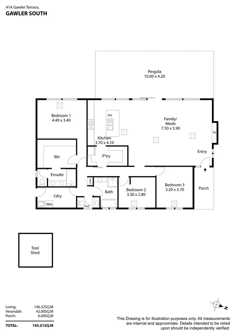 Floorplan of Homely house listing, 41A Gawler Terrace, Gawler South SA 5118