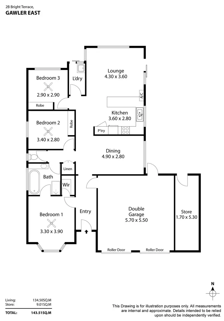 Floorplan of Homely house listing, 2B Bright Terrace, Gawler East SA 5118