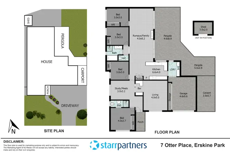 Floorplan of Homely house listing, 7 Otter Place, Erskine Park NSW 2759