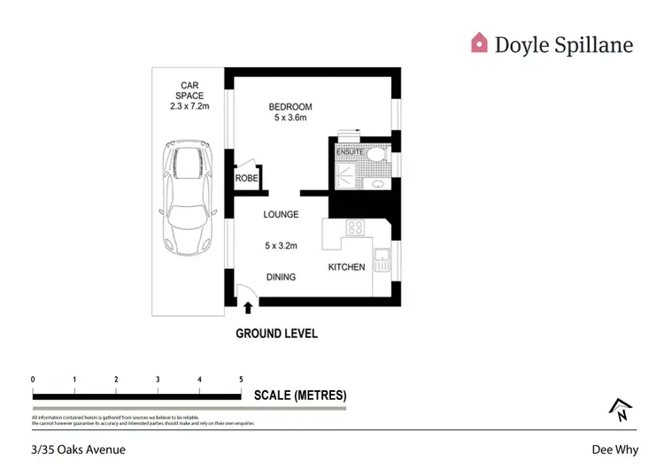 Floorplan of Homely apartment listing, 3/35 Oaks Avenue, Dee Why NSW 2099