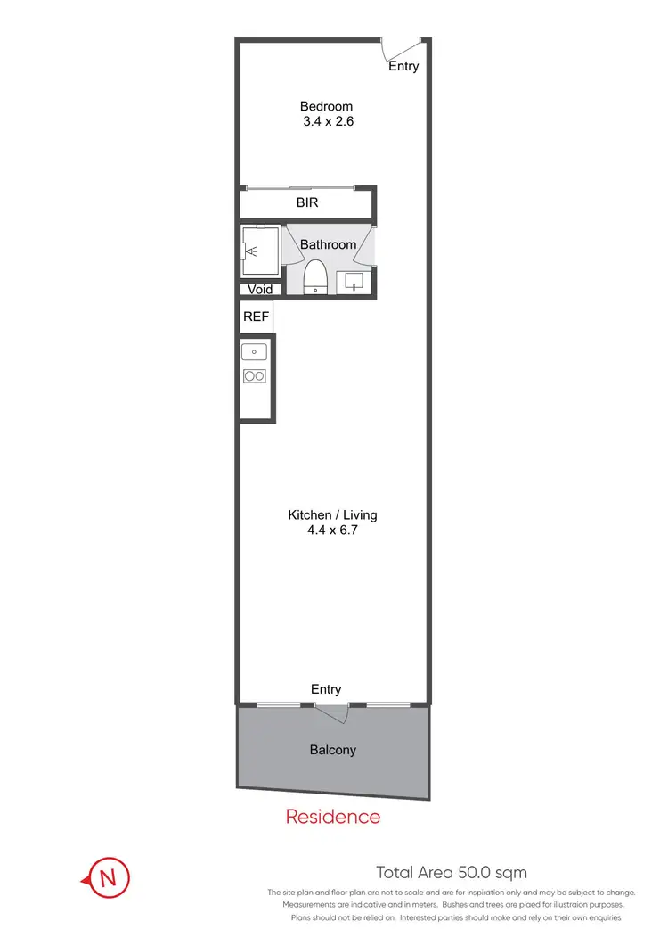 Floorplan of Homely unit listing, 404/435 Nepean Highway, Frankston VIC 3199