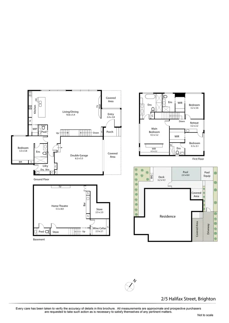 Floorplan of Homely townhouse listing, 2/5 Halifax Street, Brighton VIC 3186