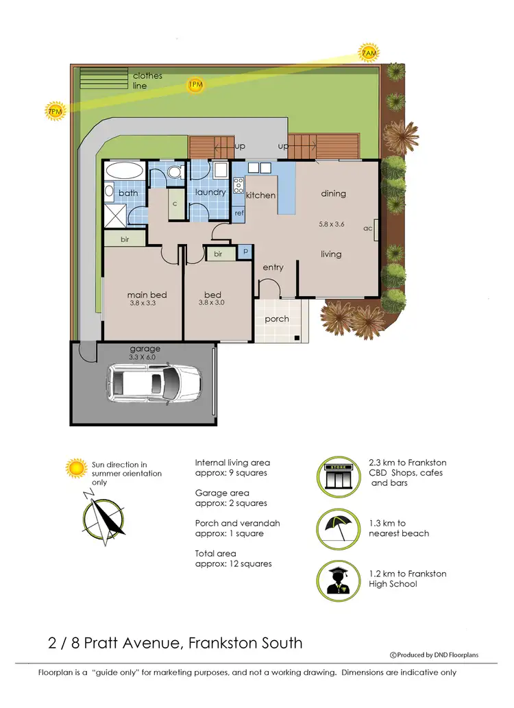 Floorplan of Homely unit listing, 2/8 Pratt Avenue, Frankston South VIC 3199
