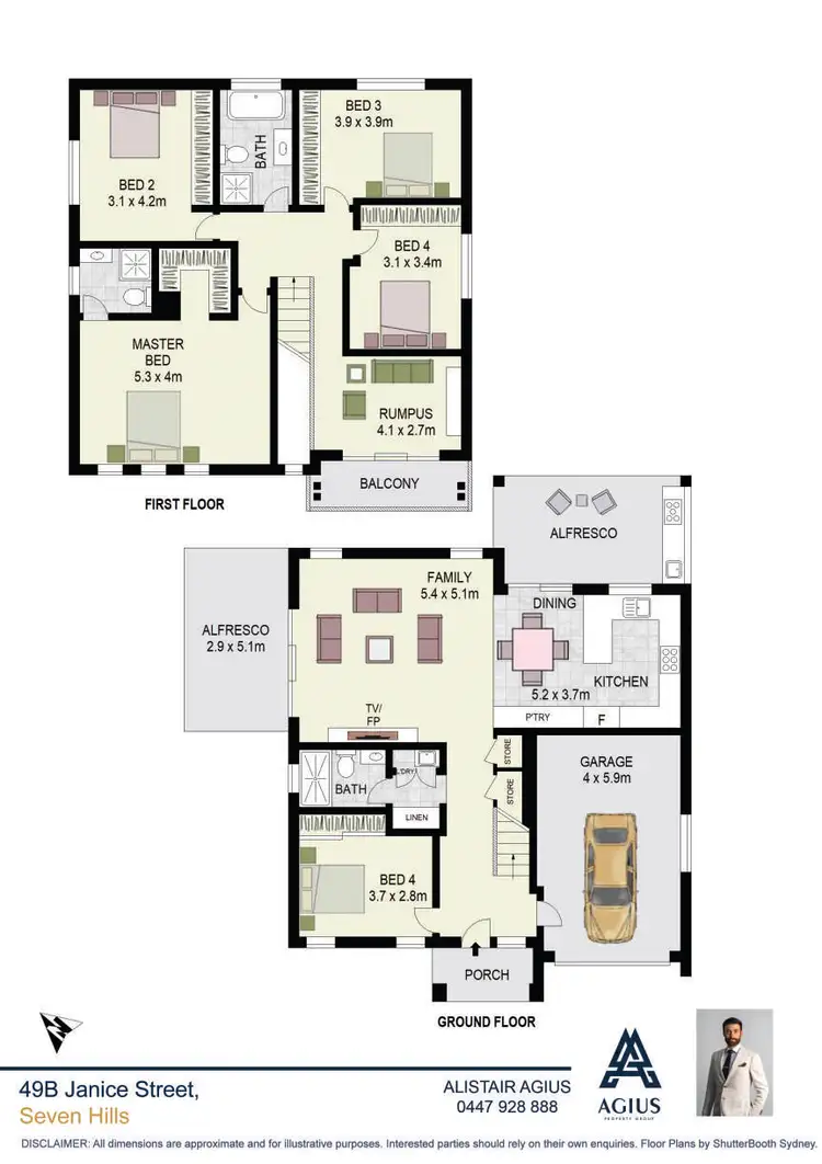 Floorplan of Homely house listing, 49B Janice Street, Seven Hills NSW 2147