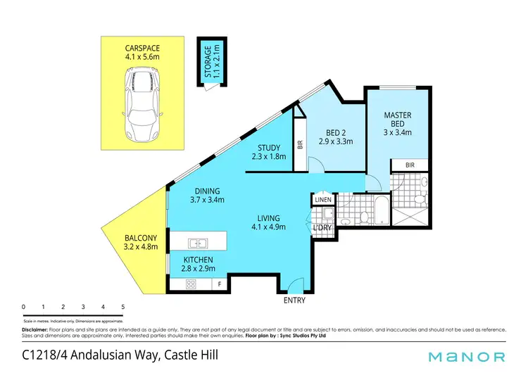 Floorplan of Homely apartment listing, 1218/4 Andalusian Way, Castle Hill NSW 2154