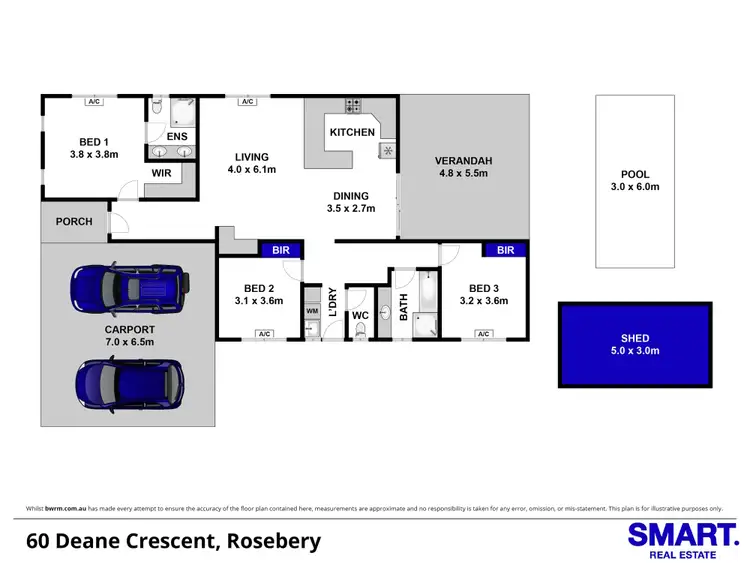 Floorplan of Homely house listing, 60 Deane Crescent, Rosebery NT 832
