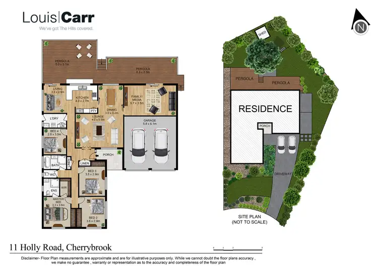 Floorplan of Homely house listing, 11 Holly Road, Cherrybrook NSW 2126